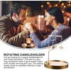 image:imageBeaupretty Romantic Metal Tealight Candlestick Deer Candle Spinner Rotary Spinning Candle Holder Jewelry Dish Holder for Christmas Wedding Home Decor