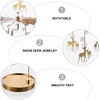 image:imageBeaupretty Romantic Metal Tealight Candlestick Deer Candle Spinner Rotary Spinning Candle Holder Jewelry Dish Holder for Christmas Wedding Home Decor
