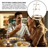 image:imageBeaupretty Romantic Metal Tealight Candlestick Deer Candle Spinner Rotary Spinning Candle Holder Jewelry Dish Holder for Christmas Wedding Home Decor
