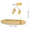image:imageBeaupretty Rotary Candle Holder Fairy Rotating Candle Holder Flying Angels Tea Lights with Tray Candlestick Ornament for Wedding Party Christmas Festival Home Decor