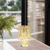 image:imageBeaupretty Rotating Candle Holder Christmas Reindeer Carousel Spinning Candlestick Tealight Holder Metal Square Romantic Candle Spinner for Holiday New Year Party Wedding