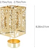 image:imageBeaupretty Rotating Candle Holder Christmas Reindeer Carousel Spinning Candlestick Tealight Holder Metal Square Romantic Candle Spinner for Holiday New Year Party Wedding