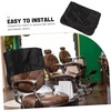 image:imageBeaupretty Salon Chair Back Covers Black Protective Backrest Cover for Hairdressing Chairs Easy to Install StainResistant for Beauty Salons and Barber ShopsBlack