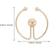 image:imageBeaupretty Scarf Circle Clips 236 Inch Round Buckle Fasteners for Women Clothes with Detachable Bead Accent Secure Shirt Clips for Dresses TShirts Cardigans  AntiExposure Clothing Holder