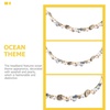 image:imageBeaupretty Seashell Pearl Mermaid Beach Wedding Hair Accessories for Women GirlsShell