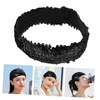image:imageBeaupretty Sequin Headband Elastic Glitter Hairband for Women and Girls Padded Sports Headwear Hair Accessory for Birthday Party Cosplay Halloween Festivals Carnivals Costume EventsBlack