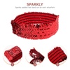 image:imageBeaupretty Sequin Headband Elastic Glitter Hairband for Women and Girls Padded Sports Headwear Hair Accessory for Birthday Party Cosplay Halloween Festivals Carnivals Costume EventsRed