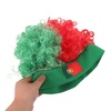 image:imageBeaupretty Short Curly Afro Wig with USA Flag Hairband Patriotic Sports Fan Wig for Soccer Football Matches Fluffy National Flag Costume AccessoryMulticolor
