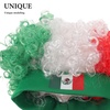 image:imageBeaupretty Short Curly Afro Wig with USA Flag Hairband Patriotic Sports Fan Wig for Soccer Football Matches Fluffy National Flag Costume AccessoryWhite