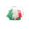 image:imageBeaupretty Short Curly Afro Wig with USA Flag Hairband Patriotic Sports Fan Wig for Soccer Football Matches Fluffy National Flag Costume AccessoryWhite