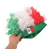 image:imageBeaupretty Short Curly Afro Wig with USA Flag Hairband Patriotic Sports Fan Wig for Soccer Football Matches Fluffy National Flag Costume AccessoryWhite