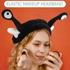 image:imageBeaupretty Skin Care Headbands Spa Headband Face Wash Makeup Cartoon Snail Cute Funny Hair Hoop for Shower Washing FaceBlack
