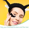 image:imageBeaupretty Skin Care Headbands Spa Headband Face Wash Makeup Cartoon Snail Cute Funny Hair Hoop for Shower Washing FaceBlack