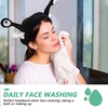 image:imageBeaupretty Skin Care Headbands Spa Headband Face Wash Makeup Cartoon Snail Cute Funny Hair Hoop for Shower Washing FaceBlack