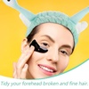 image:imageBeaupretty Skin Care Headbands Spa Headband Face Wash Makeup Cartoon Snail Cute Funny Hair Hoop for Shower Washing FaceGreen