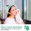 image:imageBeaupretty Skin Care Headbands Spa Headband Face Wash Makeup Cartoon Snail Cute Funny Hair Hoop for Shower Washing FaceGreen