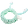 image:imageBeaupretty Skin Care Headbands Spa Headband Face Wash Makeup Cartoon Snail Cute Funny Hair Hoop for Shower Washing FaceGreen