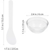 image:imageBeaupretty Small Glass Facial Mask Bowls Set 5Pcs Esthetician Mixing Bowls for Spa Diy Face Treatment with Clear Thick Glass