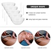 image:imageBeaupretty Small Glass Facial Mask Bowls Set 5Pcs Esthetician Mixing Bowls for Spa Diy Face Treatment with Clear Thick Glass