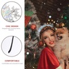 image:imageBeaupretty Snowflake Headband Christmas Snowflake Head Boppers Glitter Headband Tiara Hair Hoop Headpiece Accessories Christmas Party1 Count Pack of 1