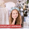 image:imageBeaupretty Snowflake Headband Christmas Snowflake Head Boppers Glitter Headband Tiara Hair Hoop Headpiece Accessories Christmas Party1 Count Pack of 1