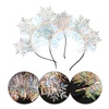 image:imageBeaupretty Snowflake Headband Christmas Snowflake Head Boppers Glitter Headband Tiara Hair Hoop Headpiece Accessories Christmas Party2300X2000X200CM