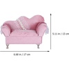 image:imageBeaupretty Sofa Jewelry Box Pearl Lace Design Velvet Fabric Storage Case for Jewelry Organization Elegant Desktop Ornament for Home Decor
