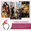 image:imageBeaupretty Spa Headband  2PCS Ice Cream Cone Hair Band Party Hat Headpiece for Halloween Dessert Party Costume