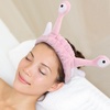 image:imageBeaupretty Spa Headband for Women 2pcs Face Wash Headband Soft Elastic Hairband Cute Snail Makeup for Washing Face