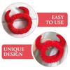 image:imageBeaupretty Spa Headband for Women Devil Horn Headband Washing Face Makeup Plush Spa Women Shower Hairband Red
