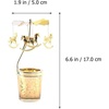 image:imageBeaupretty Spinning Candle Holder Christmas Rotary Tealight Candle Holder Rotating Candlestick Holder with Carousel Ornament for Holiday Fireplace Home Decor