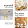 image:imageBeaupretty Spinning Candle Holder Christmas Rotary Tealight Candle Holder Rotating Candlestick Holder with Carousel Ornament for Holiday Fireplace Home Decor