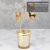 image:imageBeaupretty Spinning Candle Holder Christmas Rotary Tealight Candle Holder Rotating Candlestick Holder with Carousel Ornament for Holiday Fireplace Home Decor