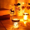image:imageBeaupretty Spinning Candle Holder Christmas Rotary Tealight Candle Holder Rotating Candlestick Holder with Carousel Ornament for Holiday Fireplace Home Decor