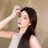 image:imageBeaupretty Star Headband Bridal Headband Wedding Headpiece Rhinestone Star Hair Accessory for Women Girls Lightweight Bridal Hair Accessory for Weddings Parties Birthdays EngagementsSilver