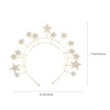 image:imageBeaupretty Star Headband Bridal Headband Wedding Headpiece Rhinestone Star Hair Accessory for Women Girls Lightweight Bridal Hair Accessory for Weddings Parties Birthdays EngagementsGolden
