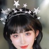 image:imageBeaupretty Star Headband Bridal Headband Wedding Headpiece Rhinestone Star Hair Accessory for Women Girls Lightweight Bridal Hair Accessory for Weddings Parties Birthdays EngagementsSilver