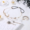 image:imageBeaupretty Stars and Moon Hair Clips Rhinestone Hair Pins Moon and Star Headband Side Clip Wedding Head Chain Accessoeies Headpiece for Women Girls