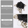 image:imageBeaupretty Steampunk Hair Clips with Tassels Chain Rose Flower Hair Clip Vintage Halloween Headdress Goth Gothic Hair Accessories for Women Girls BlackBlack