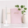 image:imageBeaupretty Taper Candles Oil Refillable Glass Tapers Glass Oil Candle Dinner Candle Transparent Refillable Pillar Candle Oil Lamp for Wedding Valentines Day29X7X7CM