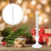 image:imageBeaupretty Taper Candles Oil Refillable Glass Tapers Glass Oil Candle Dinner Candle Transparent Refillable Pillar Candle Oil Lamp for Wedding Valentines Day23X7X7CM