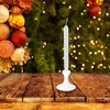 image:imageBeaupretty Taper Candles Oil Refillable Glass Tapers Glass Oil Candle Dinner Candle Transparent Refillable Pillar Candle Oil Lamp for Wedding Valentines Day23X7X7CM