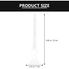 image:imageBeaupretty Taper Candles Oil Refillable Glass Tapers Glass Oil Candle Dinner Candle Transparent Refillable Pillar Candle Oil Lamp for Wedding Valentines Day23X7X7CM