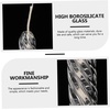 image:imageBeaupretty Taper Candles Oil Refillable Glass Tapers Glass Oil Candle Dinner Candle Transparent Refillable Pillar Candle Oil Lamp for Wedding Valentines Day29X7X7CM