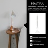 image:imageBeaupretty Taper Candles Oil Refillable Glass Tapers Glass Oil Candle Dinner Candle Transparent Refillable Pillar Candle Oil Lamp for Wedding Valentines Day23X7X7CM
