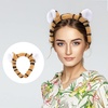 image:imageBeaupretty Tiger Ear Headband Halloween Animal Ear Headpiece Makeup Spa Cosplay Costume Headwear Hair Accessories for Women Girls Adult4 pcs
