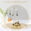 image:imageBeaupretty Turntable Stand Candle Carousel Star Rotary Tea Light Holder Christmas Candlestick Set for Home Table Decorations Desk TrayGolden