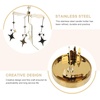 image:imageBeaupretty Turntable Stand Candle Carousel Star Rotary Tea Light Holder Christmas Candlestick Set for Home Table Decorations Desk TrayGolden