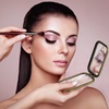 image:imageBeaupretty Vintage Compact Makeup Mirror Portable DoubleSided Foldable Metal Pocket Mirror for Purse amp Travel