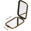 image:imageBeaupretty Vintage Compact Makeup Mirror Portable DoubleSided Foldable Metal Pocket Mirror for Purse amp Travel